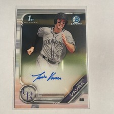 2019 1st Bowman Chrome TERRIN VAVRA Auto RC Autograph Baltimore Orioles #CPA-TV