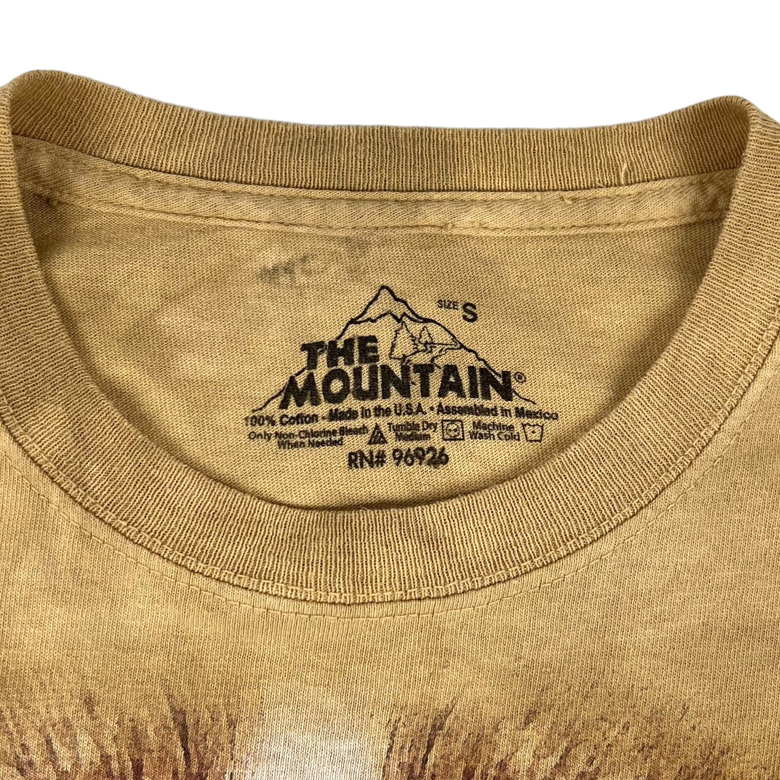 The Mountain T Shirt Men S Tan Tie Dye Corgi Dog Face 2013 Michael Mcgloin