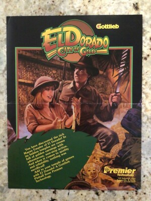 Gottlieb Eldorado City of Gold brochure