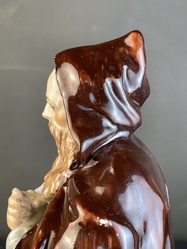 Antike Porzellan Figur Heiliger Hieronymus Dresden Totenkopf Ca. Um Das 20. Jhd. - Bild 9 von 16