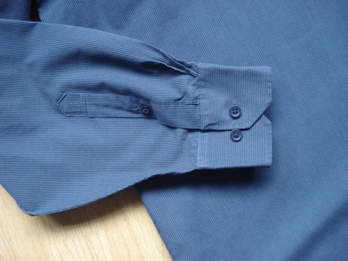 MARKS AND SPENCER BLUE LONG SLEEVE BUTTON DOWN COLLAR UK XXL CHEST 47-49IN - Picture 6 of 15