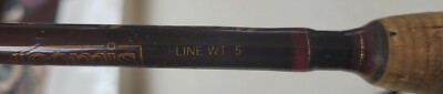G. Loomis Fly Rod  9 Foot, 5 Wt Aluminum tube leather case 