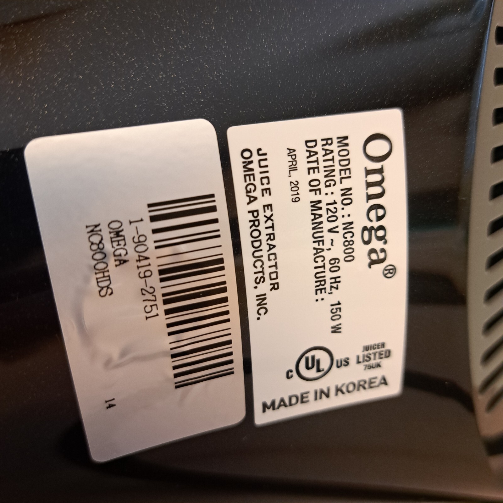 Omega NC800HDS Nutrition System Juicer Extractor Silver 737416090034 eBay