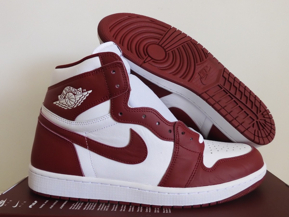 Nike Air Jordan 1 Retro High Og White-Team Red Sz 12 [DZ5485-160