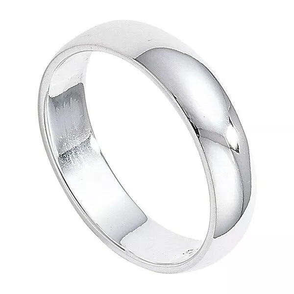 Rhodium plated wedding band sale