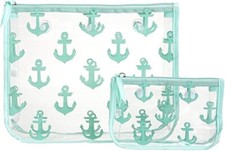 Bogg Bag Clear Designer Zipper Insert (Set of 2) Travel Organizer Storage Anchor