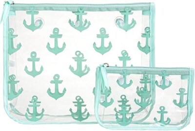 Bogg Bag Clear Designer Zipper Insert (Set of 2) Travel Organizer Storage Anchor