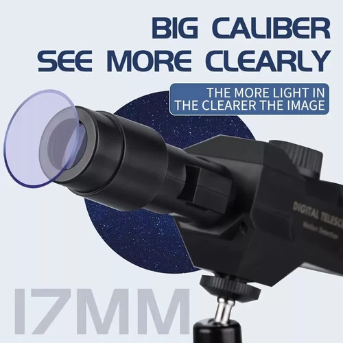 Telescopio digitale WiFi 1080P HD zoom 70x fotocamera monoculare treppiede APP visualizzazione - Foto 4 di 12