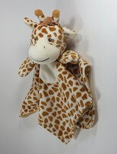 Mary Meyer Giraffe Soft Plush Baby 12" x 12" Security Lovey Blanket Satin back