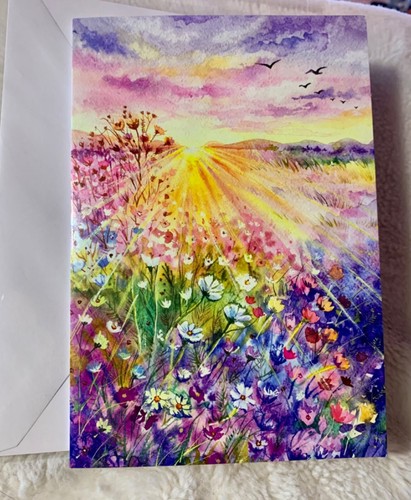 Thinking of You Greeting Card Gorgeous Nature Scene Birthday - Picture 4 of 6