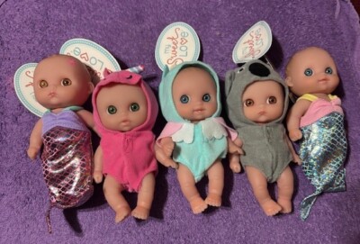 NEW 5 Berenguer My Sweet Love Babies CUTESIES Mermaid  Bibi Mimi Lulu NWT