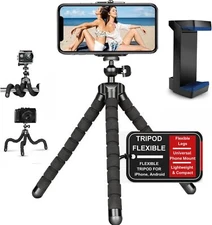 Adjustable Octopus Tripod Stand Phone Holder For iPhone 15 14 13 Camera Bracket