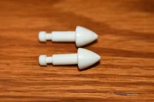 Two 1977 Mego Micronauts Battle Cruiser Small White Missile Ammo Lot