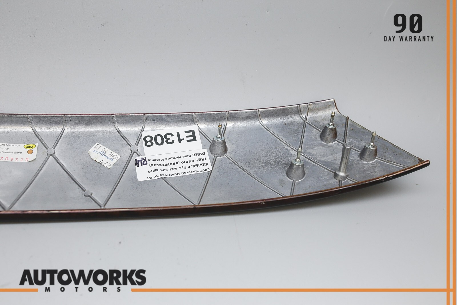 03-13 Maserati Quattroporte M139 Rear Left Side Door Panel Trim Wood OEM