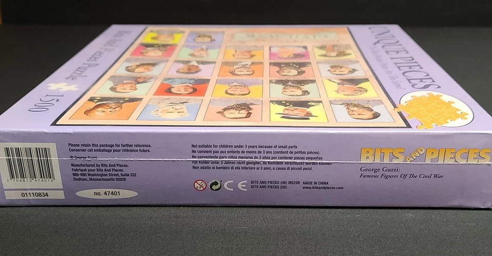 Nuevo rompecabezas sellado broca y piezas 1500 piezas figuras famosas de la Guerra Civil  Foto 3 de 4