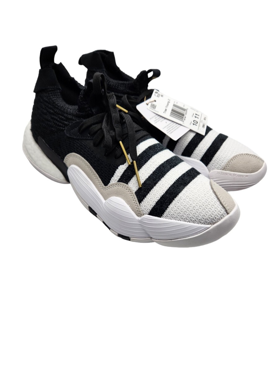 Mens Adidas Trae Young 2 Casual Basketball Shoe Black White Mens Adidas Trae Young 2 Casual Basketball Shoe Black White