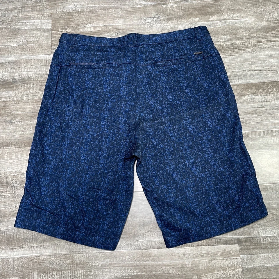 Pantalones Cortos Hombre Calvin Klein Talla 33 Azul Negro Patrón Foto 2 de 4