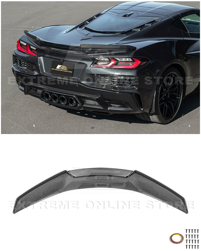 For 23-Up Corvette C8 Z06 | Factory Rear Wing Jake Skull Logo