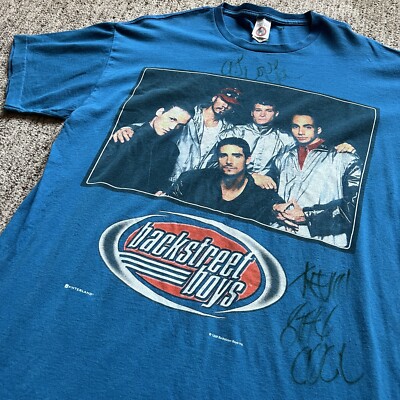 backstreet boys ヴィンテージ tシャツ 90s Vintage 90s Backstreet Boys 1998 T-Shirt Blue Adult XL Long