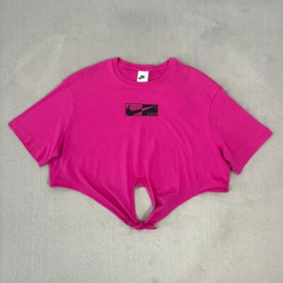 pink and black nike shirt women's