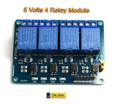 Relaismodul 4 Kanal 5 V für Arduino Raspberry Pi ESP8266 ESP32 Optokoppler