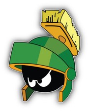 Looney Tunes Cartoon Marvin The Martian Sticker Bumper Decal - ''SIZES''