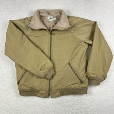 Vintage L.L. Bean Jacket Mens Large Fleece Lined 80s 90s Bomber USA Made