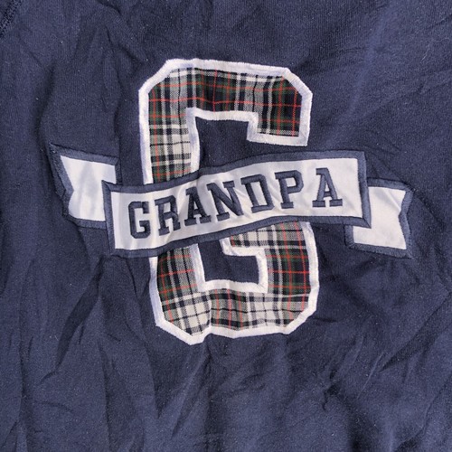 Felpa uomo vintage Hanes manica lunga taglia L USA logo OPA 13008 blu - Foto 3 di 10