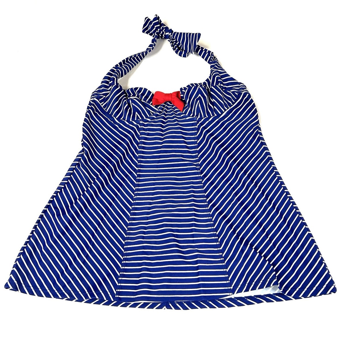 NEW Panache Swim 30DD Tankini Top Blue White Britt Stripe SW0921