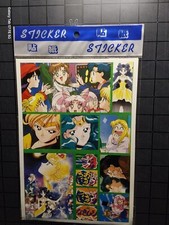 Sailor Moon Sticker Sheet Various Characters Vintage Factory Sealed