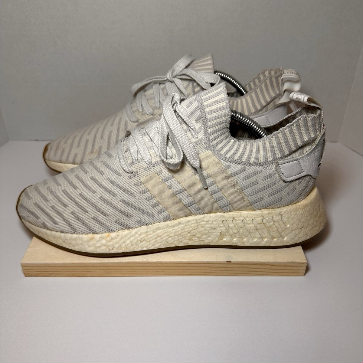 Adidas NMD R2 PK Primeknit Japan White Gum Boost Shoes Women's
