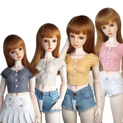 1/3 BJD SD DD Dolls Clothes Toys Jointed Doll Gift Denim Hot Pants  Shirt 