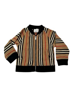 Authentic Burberry Nova Check Zipped Knit Zip up sweater Baby