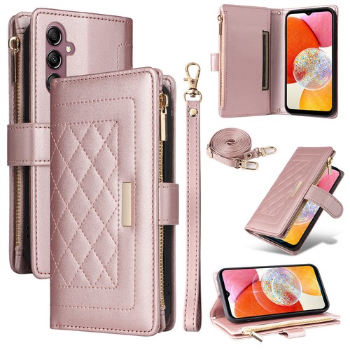 Crossbody Wallet Case Zip Cover For Samsung S25 S24 FE S23 Ultra S22 S21Plus S20 - Picture 18 of 66