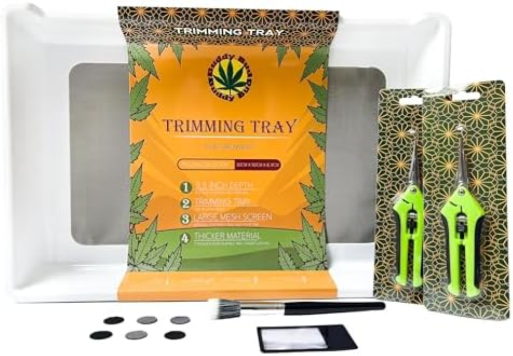 Buddy Bud Trim Tray Bud â€" 30 x 50 cm Trimming Tray & Trimming Shell con filtro