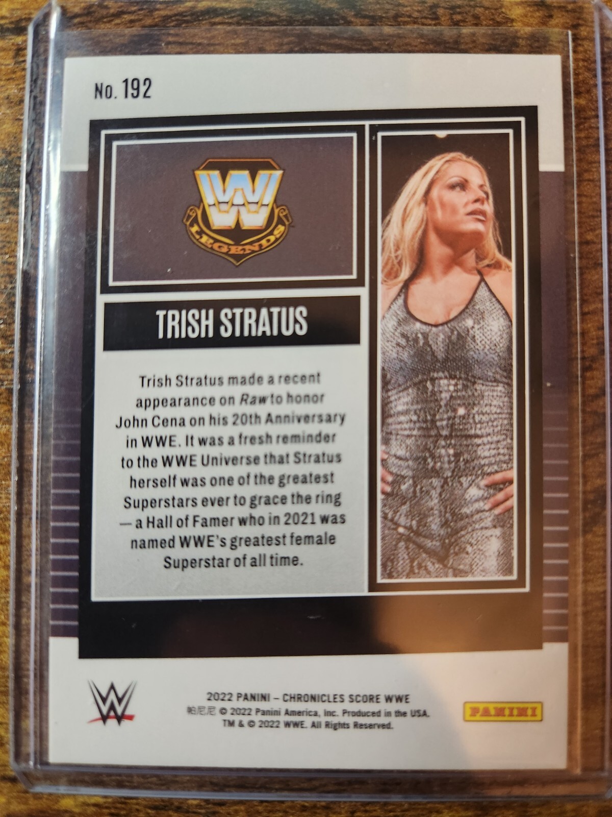 2022 Panini Chronicles WWE Trish Stratus Score #192 WWF Legends | eBay