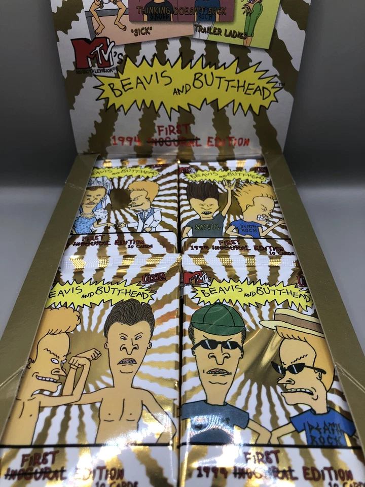 Tarjetas Fleer Beavis and Butt-Head 1994 - 1 paquete de cera sellado MTV de colección sin abrir Foto 2 de 4