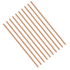 Therwen 10 Pcs Pure Copper round Rod - 4 Inch Length, 3 Mm Diameter - Solid Copp