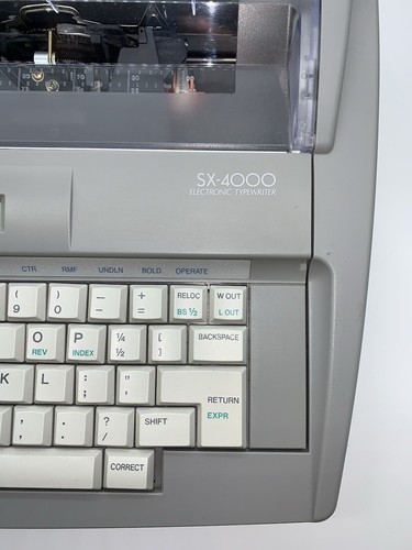BROTHER SX-4000 Electronic Typewriter Word Processor LCD Key Cover Manual More - Picture 3 of 12