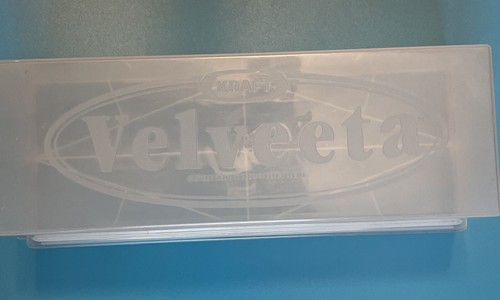 Kraft Velveeta 2 lb Cheese Keeper Plastic Container Advertising Vintage USA - Picture 4 of 14