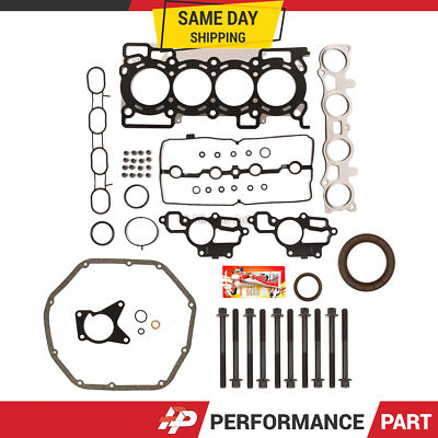 Full Gasket Set Head Bolts for 07-12 Nissan Sentra Versa Cube MR18DE MR20DE