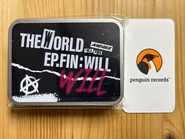 ATEEZ - THE WORLD EP.FIN : WILL OFFICIAL MERCH TIN CASE INSTANT PHOTO SET SEALED