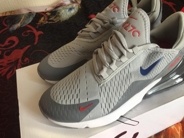 Nike Air Max 270 Wolf Grey Blue Red UK Size 10 Nike Air Max 270 Wolf Grey Blue Red UK Size 10