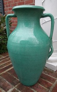 Details About Large 21 3 4 North Carolina Cole Pottery Floor Vase Turquoise