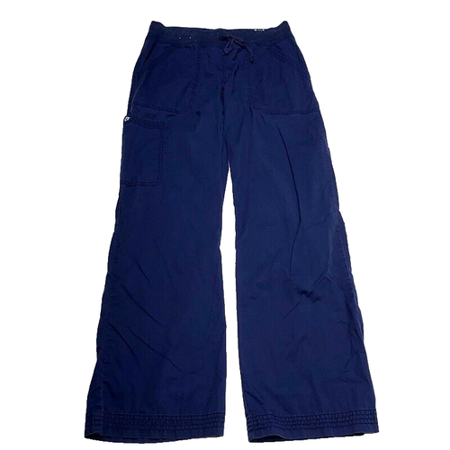 Koi by Kathy Peterson Womens Scrub Bottom Pants S Blue Nurse Dental Medical