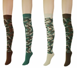 camo thigh high socks