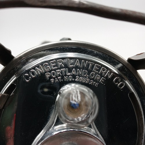 Vintage Conger Portland OR Railroad Train Brakeman's Battery Signal Lantern - Picture 7 of 16