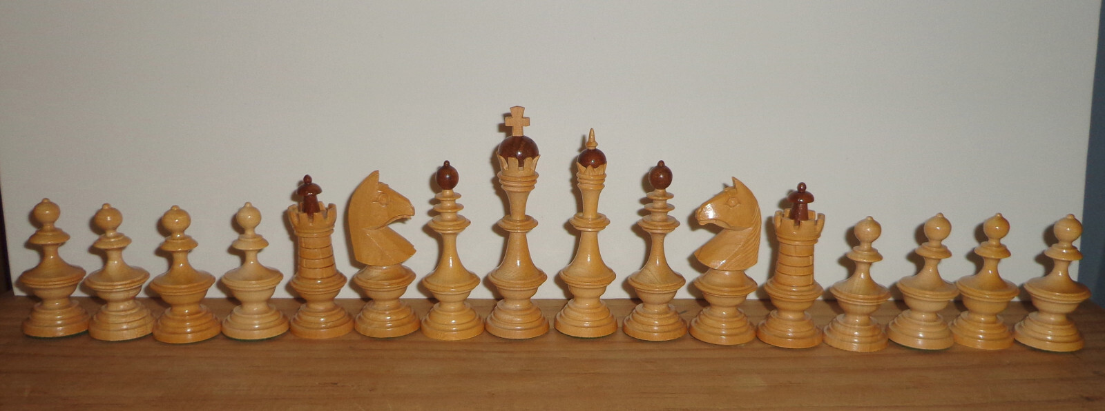 VINTAGE WOOD CHESS SET FRENCH DIRECTOIRE REGENCY 32 BOARD BOX PARQUETRY