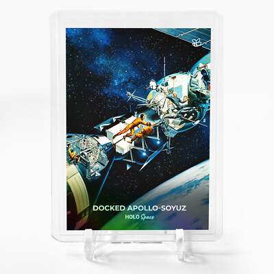 DOCKED APOLLO-SOYUZ Apollo-Soyuz Card 2023 GleeBeeCo Holo Space #DC19 - Wow!