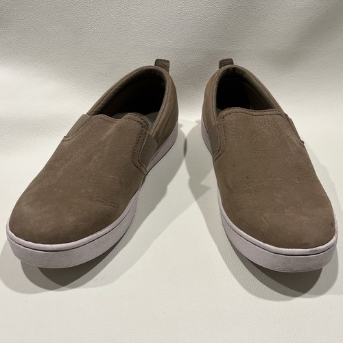 MOZO Tan Kai Slip On Comfort Suede Shoes For Crews Women’s 7.5 Slip Resistant